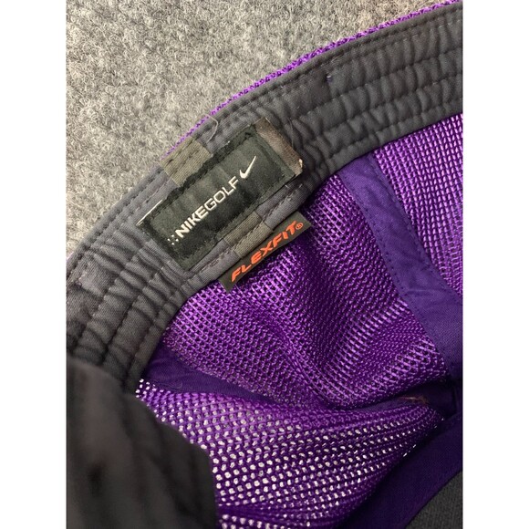 Nike Tour Golf Hat M/L RZN VRS 2013 Flexfit Purple Mesh Stretch Embroidered - Picture 5 of 5